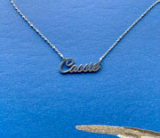 Cassie name necklace in gold