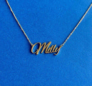 Milly Name Necklace in gold