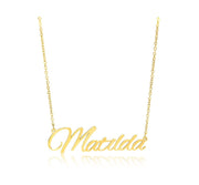 Matilda Name Necklace in gold