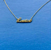 Louise name necklace in gold