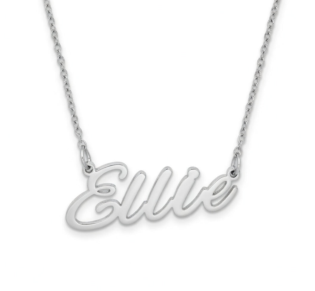 Ellie Name Necklace - Signature Names Gold Nameplate Necklace