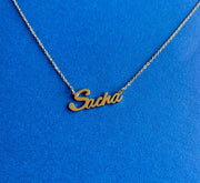 Sacha Name Necklace in gold