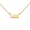 1989 year necklace gold