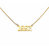 1992 Year Necklace in gold