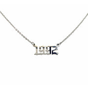 1992 Year Necklace in silver