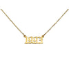 1993 Year Necklace in gold