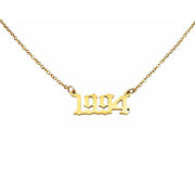 1994 Year Necklace  in gold