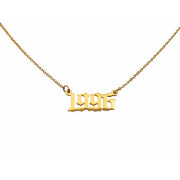 1996 Year Necklace in gold