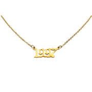 1997 Year Necklace in gold