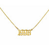 1998 year necklace gold