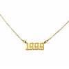 1999 Year Necklace in gold