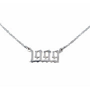 1999 Year Necklace in silver