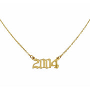 2004 Year Necklace in gold