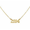 2004 Year Necklace in gold