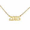 2005 Year Necklace in gold