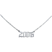2006 Year Necklace in silver