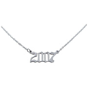 2007 Year Necklace in silver