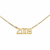 2009 Year Necklace in gold