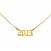 2013 Year Necklace in gold