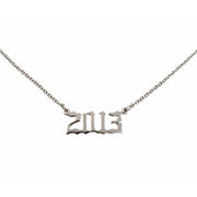 2013 Year Necklace in silver