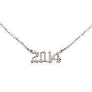 2014 Year Necklace in silver