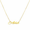 Ada name necklace gold