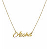 name necklace: Aisha gold