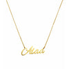 Alaa name necklace gold