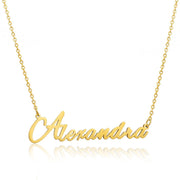 Alexandra name necklace gold