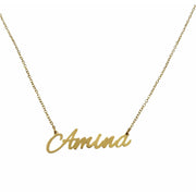 Amina Name Necklace