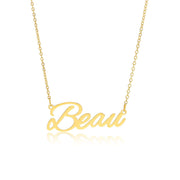 Beau Name Necklace in gold