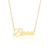 Beau Name Necklace in gold