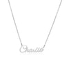 Charlie Name Necklace in silver