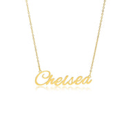chelsea name necklace gold
