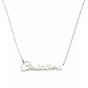 Christina Name Necklace in silver