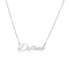 Daphne Name Necklace in silver