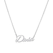 Darla Name Necklace in silver