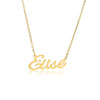 Elise Name Necklace in gold