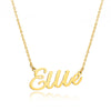 Ellie name necklace gold