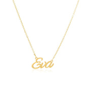 Eva Name Necklace in gold