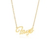 Faye Name Necklace in gold