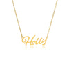 Holly Name Necklace in gold