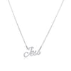 Jess Name Necklace in silver