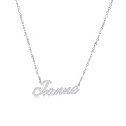 Joanne Name Necklace in silver