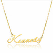 Kennedy Name Necklace in gold