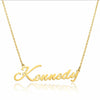 Kennedy Name Necklace in gold