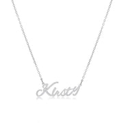 Kirsty Name Necklace in silver