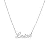 Louisa Name Necklace in silver