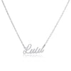 Lulu Name Necklace in silver