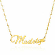 Madelyn name necklace in gold